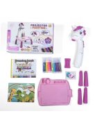 Детска маса за рисуване с проектор Еднорог, 35 х 30 х 7 см