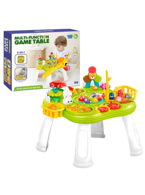 Занимателна многофункционална масичка аркадни игри, Звук и светлина, 39 x 31 x 10 см