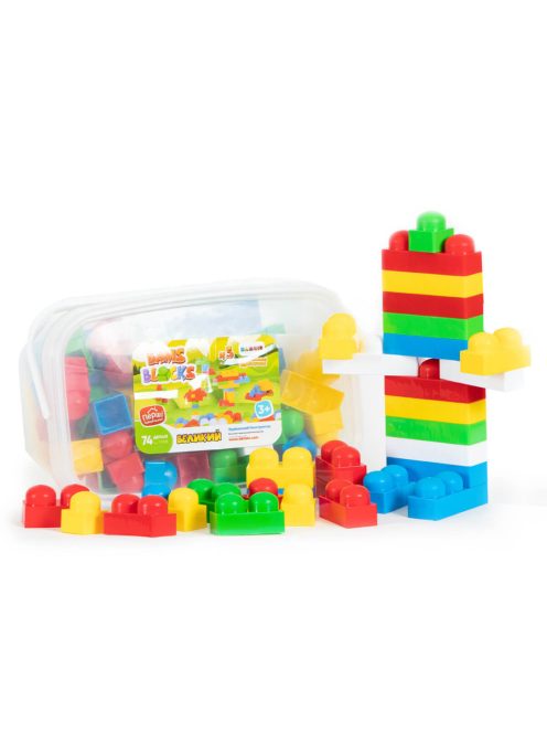 КОНСТРУКТОР 74 ЧАСТИ В КУТИЯ