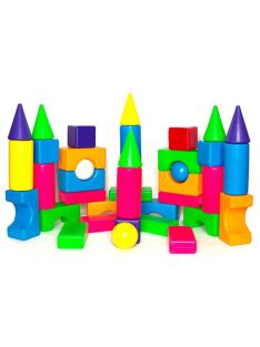   ДЕТСКИ ГОЛЯМ КОНСТРУКТОР С ЕДРИ ЕЛЕМЕНТИ И ТОПКИ CITY LIFE 60 ЧАСТИ В ПЛИК