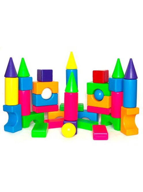 ДЕТСКИ ГОЛЯМ КОНСТРУКТОР С ЕДРИ ЕЛЕМЕНТИ И ТОПКИ CITY LIFE 60 ЧАСТИ В ПЛИК