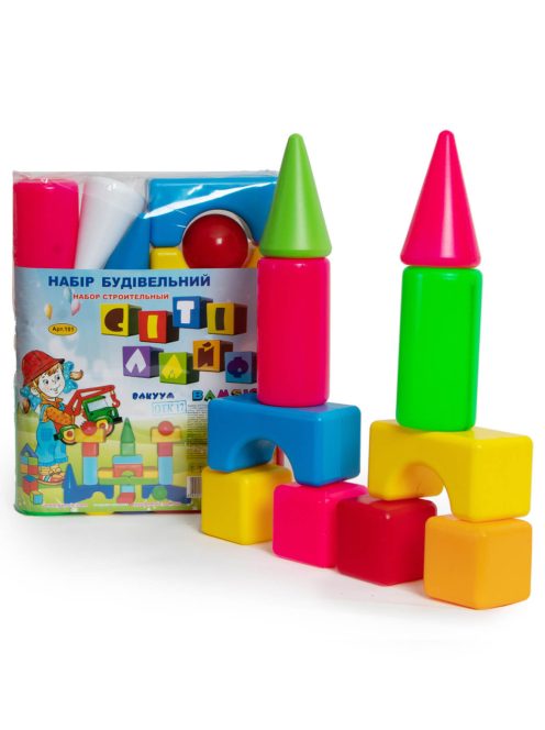 ДЕТСКИ МАЛЪК КОНСТРУКТОР С ЕДРИ ЕЛЕМЕНТИ И ТОПКИ CITY LIFE 16 ЧАСТИ В ПЛИК