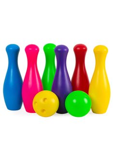   Детска игра БОУЛИНГ с 6 кегли и 2 топка, 30х30х29 cm