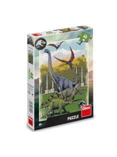   ПЪЗЕЛ JURASSIC WORLD, 48 части, 27 х 4 х 19 cm, 3+ години