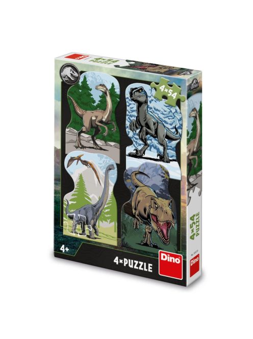 ПЪЗЕЛ JURASSIC WORLD 4Х54 части, 19 х 4 х 27 cm, 3+ години