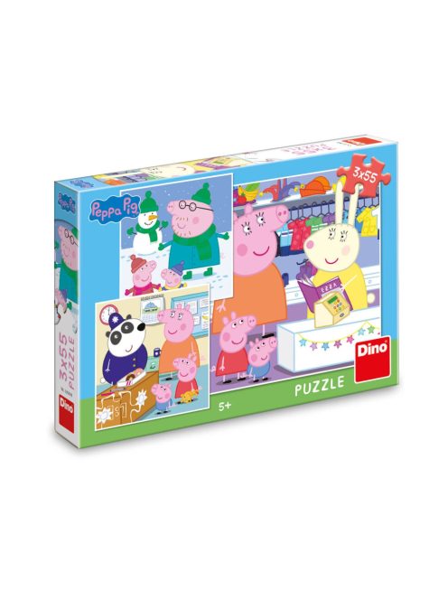 ПЪЗЕЛ DISNEY PEPPA PIG 3Х55 части, 27 х 4 х 19 cm, 3+ години