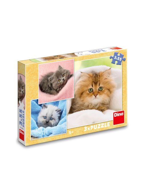 ПЪЗЕЛ КОТКИ 3Х55 части, 27 х 4 х 19 cm, 3+ години