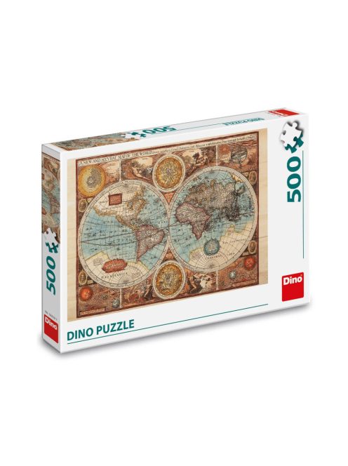 ПЪЗЕЛ ИСТОРИЧЕСКА КАРТА НА СВЕТА 500 части, 33 х 3 х 23 cm, 10+ години