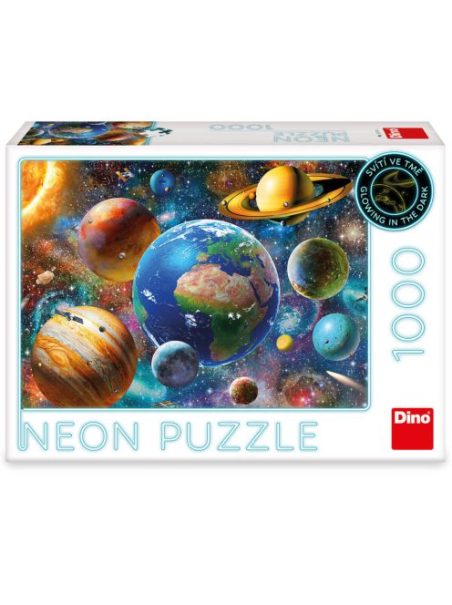 ПЪЗЕЛ ПЛАНЕТИ 1000 части, НЕОН, 32 х 7 х 23 cm, 6+ години