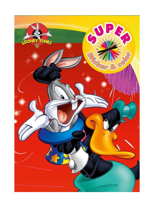 Книжка за оцветяване и стикери, WARNER BROS герои, 32 стр., 6 модела, 29 х 21 х 0,2 см