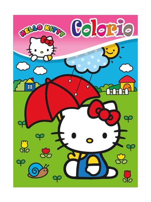 Книжка за оцветяване и стикери Хелоу Кити, Disney Hello Kity, 32 стр., 4 модела, 29 х 21 х 0,2 см