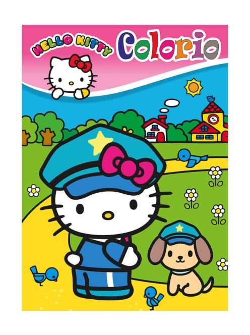 Книжка за оцветяване и стикери Хелоу Кити, Disney Hello Kity, 32 стр., 4 модела, 29 х 21 х 0,2 см