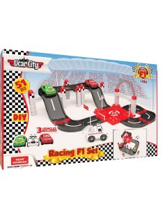   Състезателна писта с 3 колички, Racing F1 playset, 51 части