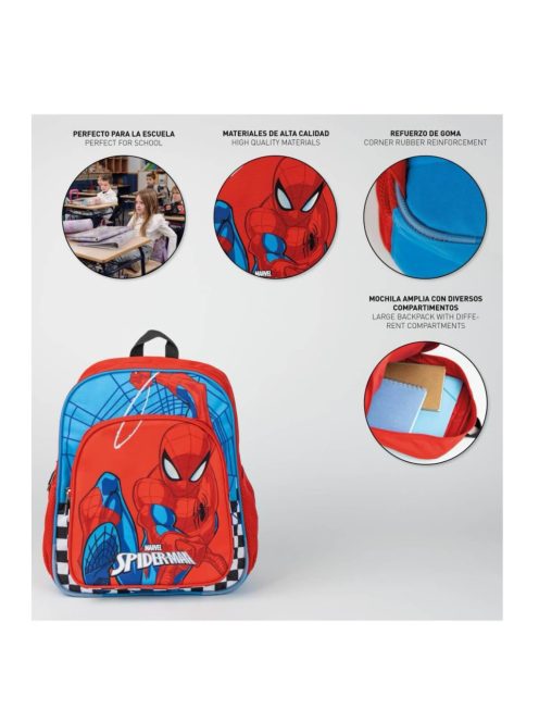 Ученическа раница Disney Spider-Man, 31х38х12 cm, Червена