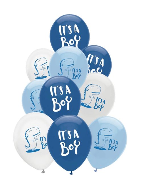 Комплект балони (10ч) Happy Baby BOY, Латекс, Baby balloon set, 30 cm