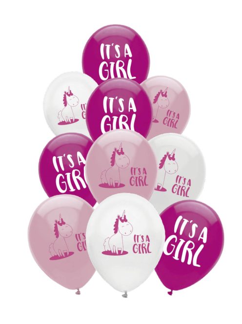 Комплект балони (10ч) Happy Baby GIRL, Латекс, Baby balloon set, 30 cm