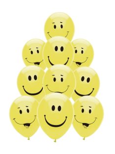   Комплект балони (10ч) Happy Smile, Латекс, Emoji balloon set, 30 cm