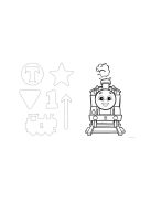 Пъзел Влакчето ТОМАС макси 15ч., Thomas & Friends Trefl Primo Super Giant, 2 in 1, 42008