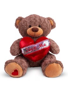   Плюшено мече със сърце Love me, Бродерия , 40 cm