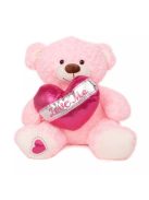 Плюшено мече със сърце Love me, Бродерия , 40 cm