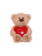 Плюшено мече със сърце Червено, Бродерия ,  25 cm