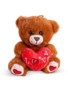 Плюшено мече със сърце Love, Бродерия и пухкаво , 15 cm