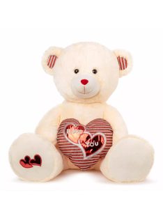  Плюшено мече със сърце, Бродерия , 42 cm