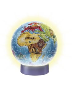   ПЪЗЕЛ 3D за деца топка (72ч) Глобус светещ, Ravensburger Puzzle Ball Night Light Globe, 13 x 13 cm, 12184