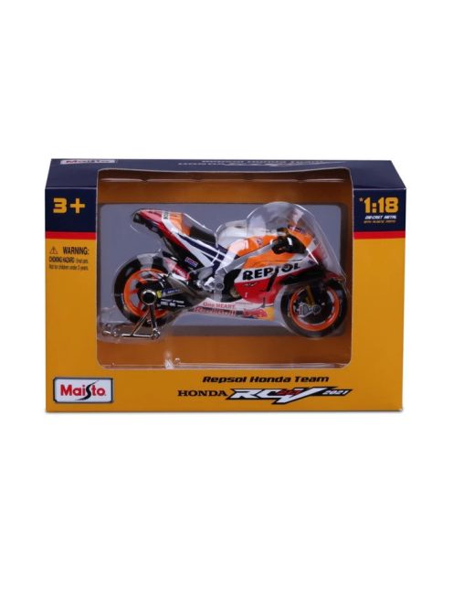 Мотор 1:18 Maisto Honda RC213V, Maisto MotoGP, Repsol Honda Team 2021, 11,3 x 4,5 x 6,3 cm