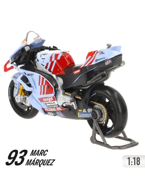 Мотор 1:18 Maisto Ducati, Maisto MotoGP, #73 Alex Marquez 2024 Gresini Racing, 11,3 x 4,5 x 6,3 cm