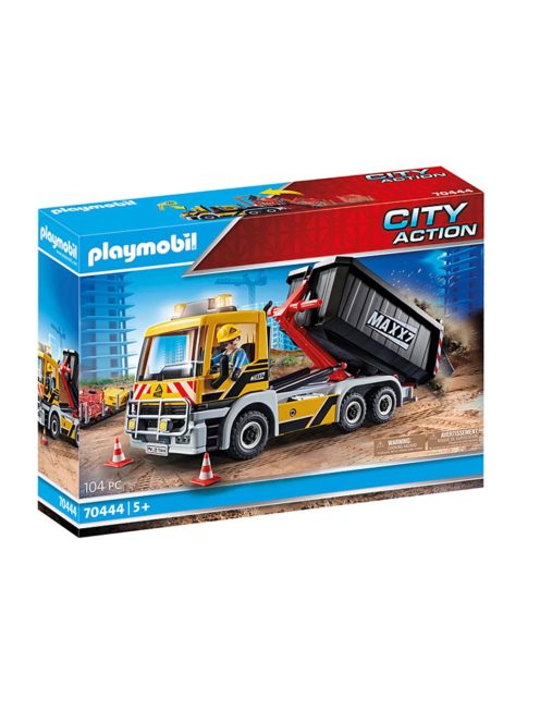 PLAYMOBIL City Action: Камион със свалящо се ремарке, Interchangeable Truck, 70444