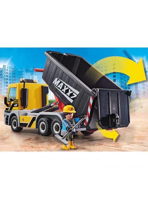 PLAYMOBIL City Action: Камион със свалящо се ремарке, Interchangeable Truck, 70444