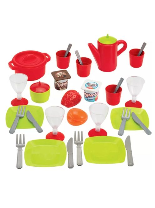 Игрален комплект Ecoiffier Chef - Комплект за хранене, 36 части, Chef Dinner Set, 20 x 16 x 20 cm