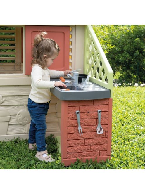 Детска градинска къща с кухня Nature Garden House Smoby Life