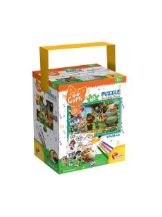   Детски комплект пъзел Lisciani, 44 cats, 60 части, Флумастери 4 бр., 35 х 50 см.