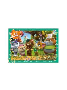   Детски комплект пъзел Lisciani, 44 cats, 60 части, Флумастери 4 бр., 35 х 50 см.