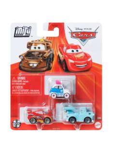   Комплект метални колички (3бр) Disney Cars On The Road Mini Racers Road Warriors 3-Pack: Suki, Dragon Lightning McQueen, Tokyo Mater