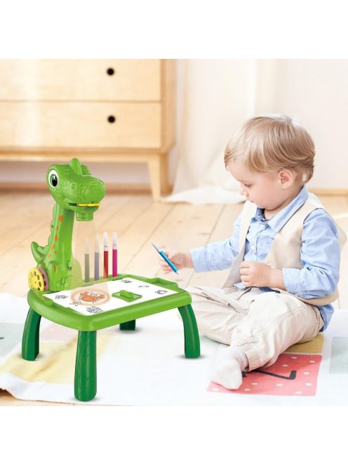 Детска маса за рисуване с проектор Динозавър, 35 х 30 х 7 см