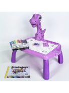 Детска маса за рисуване с проектор Динозавър, 35 х 30 х 7 см