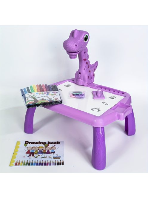 Детска маса за рисуване с проектор Динозавър, 35 х 30 х 7 см