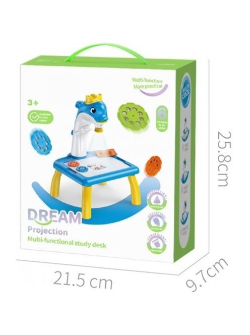 Детска маса за рисуване с проектор Делфин, 30 х 20 х 20 см
