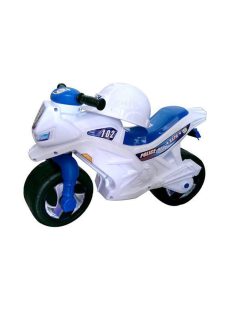   Детски мотор без педали Edea Police, За баланс, С каска, 69х29х47 cm, До 30кг, 2+ Години, Бял