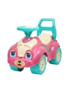   Детска кола за прохождане Edea Коте, С отваряща се седалка, 65х44х31 cm, 1,5+ години, Розова