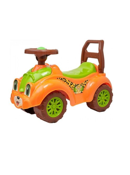 Детска кола за прохождане Technok, С отварящи се 2 капака и седалка, 65х44х31 cm, 1,5+ години, Оранжева