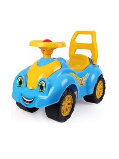   Детска кола за прохождане Technok, С отварящи се 2 капака и седалка, 65х44х31 cm, 1,5+ години, Синя