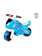 Детски мотор без педали Police, За баланс, С дръжка за пренос, Звук и светлини, Бандаж на гумите, 72 х 35 х 52 cm, До 30кг, 2+ Години, Син