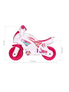   Детски мотор без педали Edea My Little Pony, За баланс, С дръжка за пренос, Звук и светлини 72 х 35 х 52 cm, До 30кг, 2+ Години, Бял/Циклама