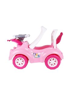   Детска кола за баланс и прохождане, С музикален волан с 8 активности, 63 х 42 х 29 см, 1.5 + години, Розов
