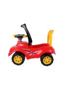 Детска кола за баланс и прохождане, С музикален волан с 8 активности, 63 х 42 х 29 см, 1.5 + години, Червен