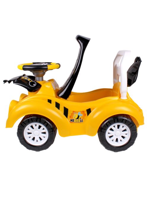 Детска кола за баланс и прохождане, С музикален волан с 8 активности, 63 х 42 х 29 см, 1.5 + години, Жълт